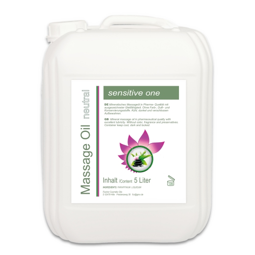 sensitive one Massageöl, neutrales Basisöl (5 Liter)